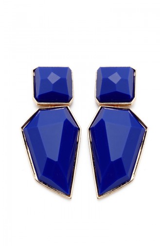 Navy Blue Earring 7458