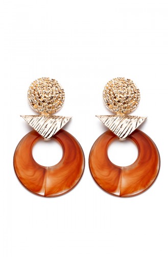 Boucle D oreilles Orange KP7480 7480