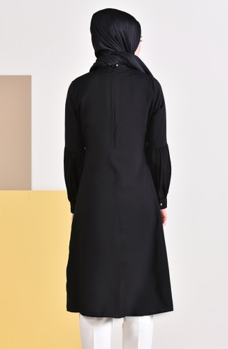 Kravat Yaka Tunik 5018-01 Siyah 5018-01