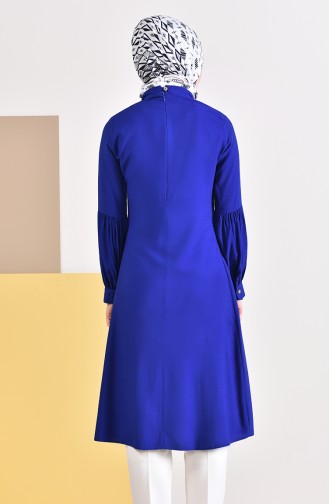 Kravat Yaka Tunik 5018-05 Saks