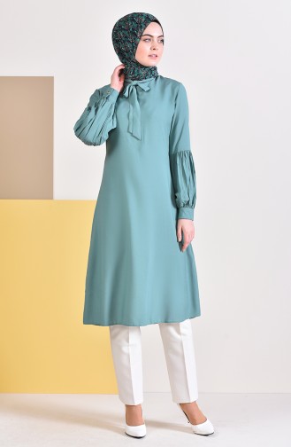 Tie Collar Tunic 5018-07 Green 5018-07