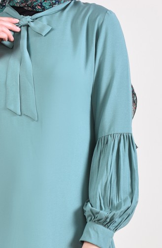 Tie Collar Tunic 5018-07 Green 5018-07