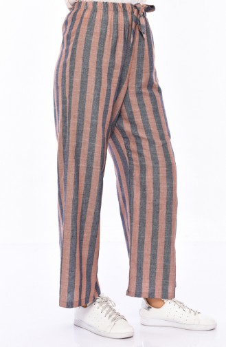 Striped Plenty Cuff Trousers 2023-03 Tobacco 2023-03
