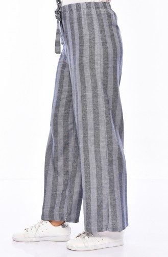 Striped Plenty Cuff Trousers 2023-04 Gray 2023-04