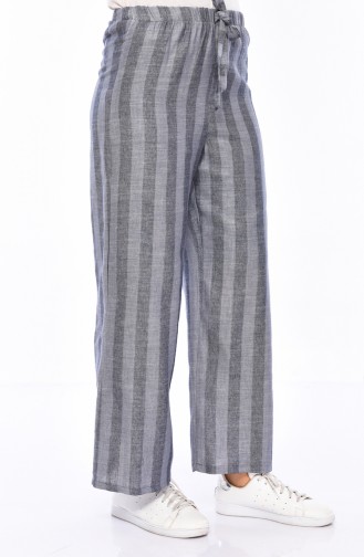 Striped Plenty Cuff Trousers 2023-04 Gray 2023-04