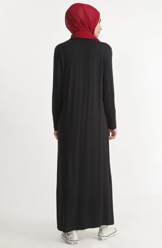 Basic Elbise 1243-02 Siyah