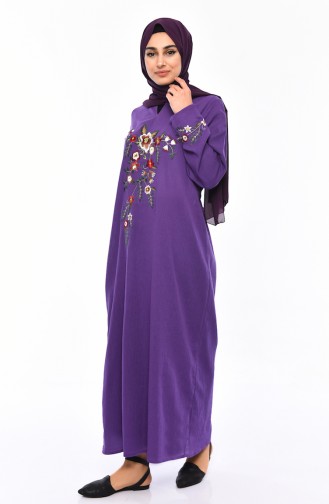 Purple İslamitische Jurk 0300-03