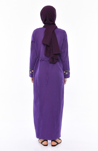 Lila Hijab Kleider 0300-03
