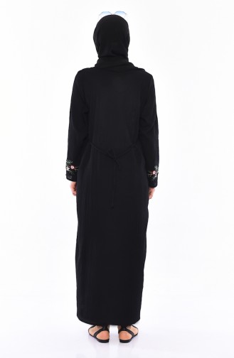 Black İslamitische Jurk 0300-05