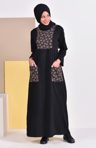 Black İslamitische Jurk 0400-03