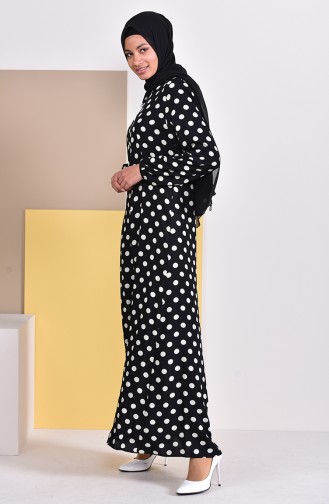 A Pile Polka Dot Dress 0500-02 Black 0500-02