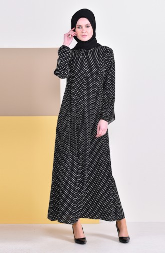 A Pile Polka Dot Dress 0501-02 Black 0501-02