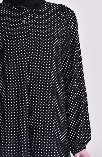 A Pile Polka Dot Dress 0501-02 Black 0501-02