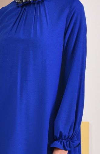 Robe Viscose Froncée 1012-03 Bleu Roi 1012-03