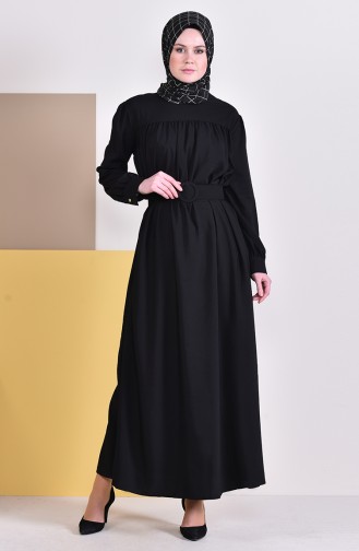Black Hijab Dress 5020-01