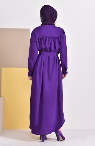 Belt Dress 5020-02 Purple 5020-02