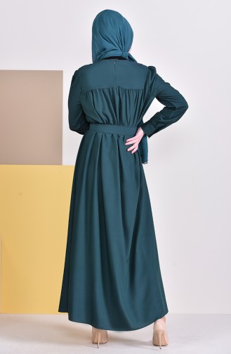 Belt Dress 5020-05 Emerald Green 5020-05