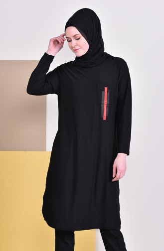 Pocketed Tunic 50308-01 Black 50308-01