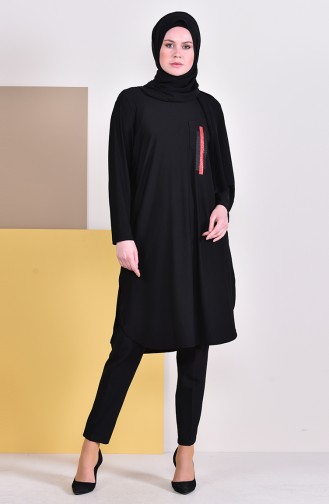 Pocketed Tunic 50308-01 Black 50308-01