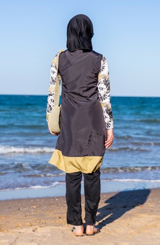 Anthrazit Hijab Badeanzug 1991-01