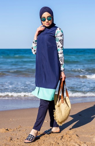 Navy Blue Swimsuit Hijab 1991-03