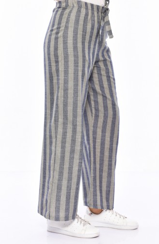 Striped Plenty Cuff Trousers 2023-01 Khaki 2023-01