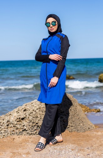Zippered Hijab Mayo 0532-03 Saks 0532-03
