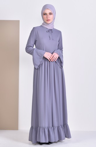 Gray Hijab Dress 81693-03