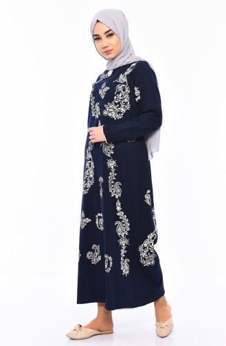 Robe Hijab Bleu Marine 0004-01