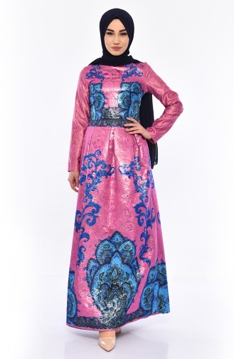 Jacquard Dress 7569-02 dry Rose 7569-02