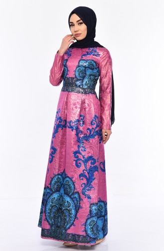 Jacquard Dress 7569-02 dry Rose 7569-02