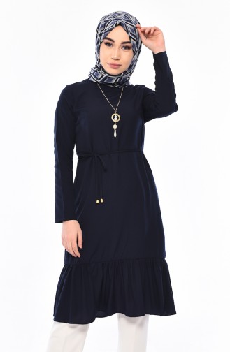 Necklace Tunic 1014-03 Navy Blue 1014-03