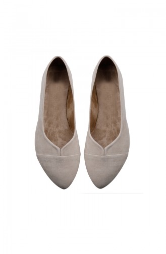 Cream Women`s Flats 0113-14