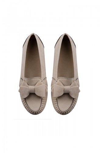 Cream Women`s Flats 0104-22