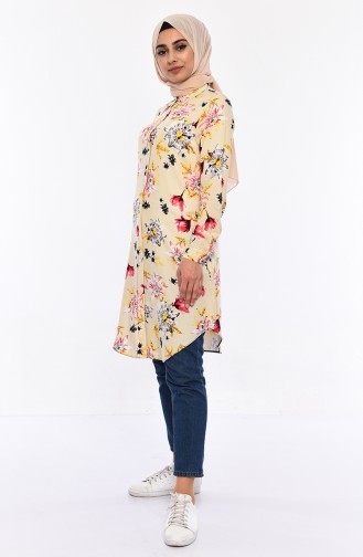 Viscose Printed Tunic 2474-03 Yellow 2474-03