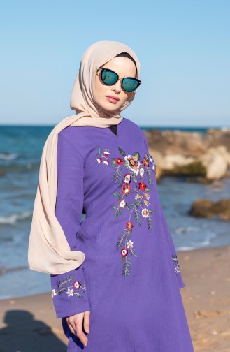 Purple İslamitische Jurk 0300-03