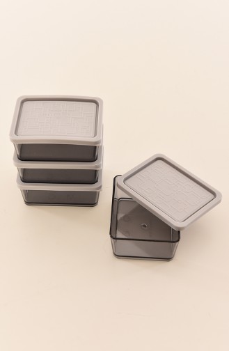 Paquet de 4 conteneurs de stockage mini MLX662-01 Gris 662-01