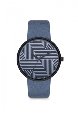 ال سي ساعة يد نسائية بتصميم جلد BT1252D لون ازرق 1252D