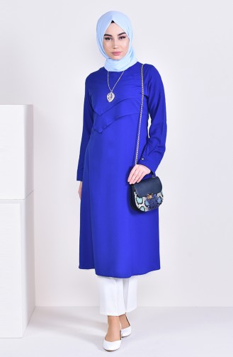 Kolyeli Tunik 3041-12 Saks