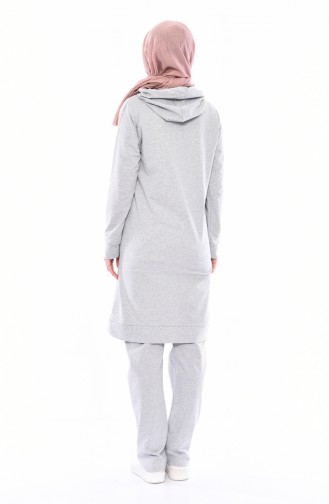Hooded Tracksuit 40100-03 Gray 40100-03
