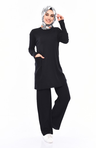 Tunic Pants Binary Suit 3316-18 Black 3316-18