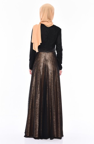 Schwarz Hijab-Abendkleider 31568-03