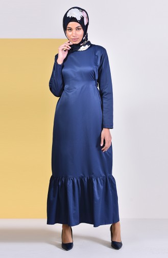 ايلميك فستان بتصميم حزام للخصر 5253-03 لون كحلي 5253-03