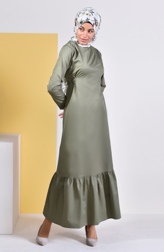 Kleid mit Band 5253-06 Khaki Grün 5253-06