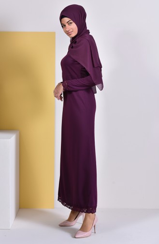 Robe Hijab Plum 4014-01