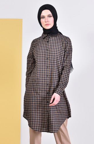 Plaid Tunic 2475-04 Mustard 2475-04