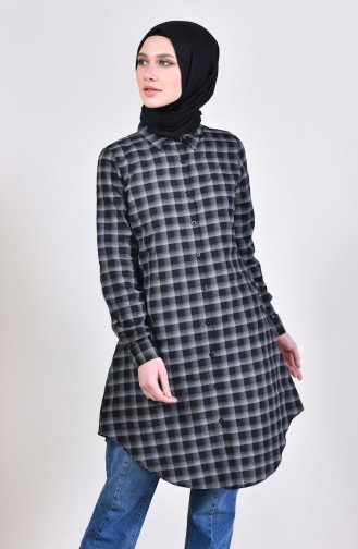 Checkered Tunic 2477-06 Gray 2477-06