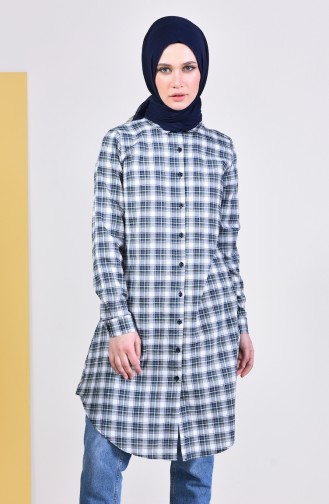 Plaid Tunic 6360-02 Emerald Green 6360-02