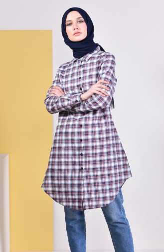 Plaid Tunic 6360-03 Bordeaux 6360-03