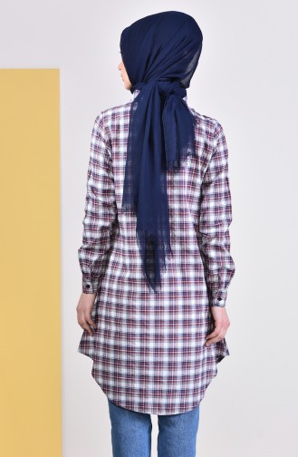 Plaid Tunic 6360-03 Bordeaux 6360-03